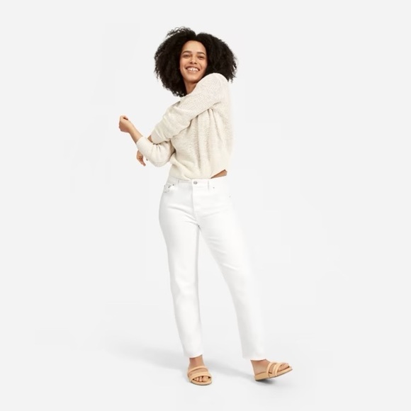 Everlane The Summer Jean in White Super-Soft Relaxed Size 33 - Picture 1 of 10